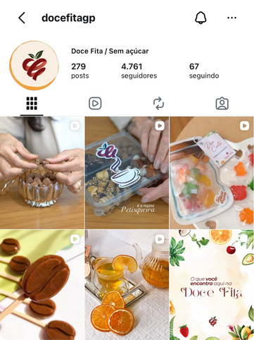 Perfil de Instagram gerenciado pela Inside — Doce Fita